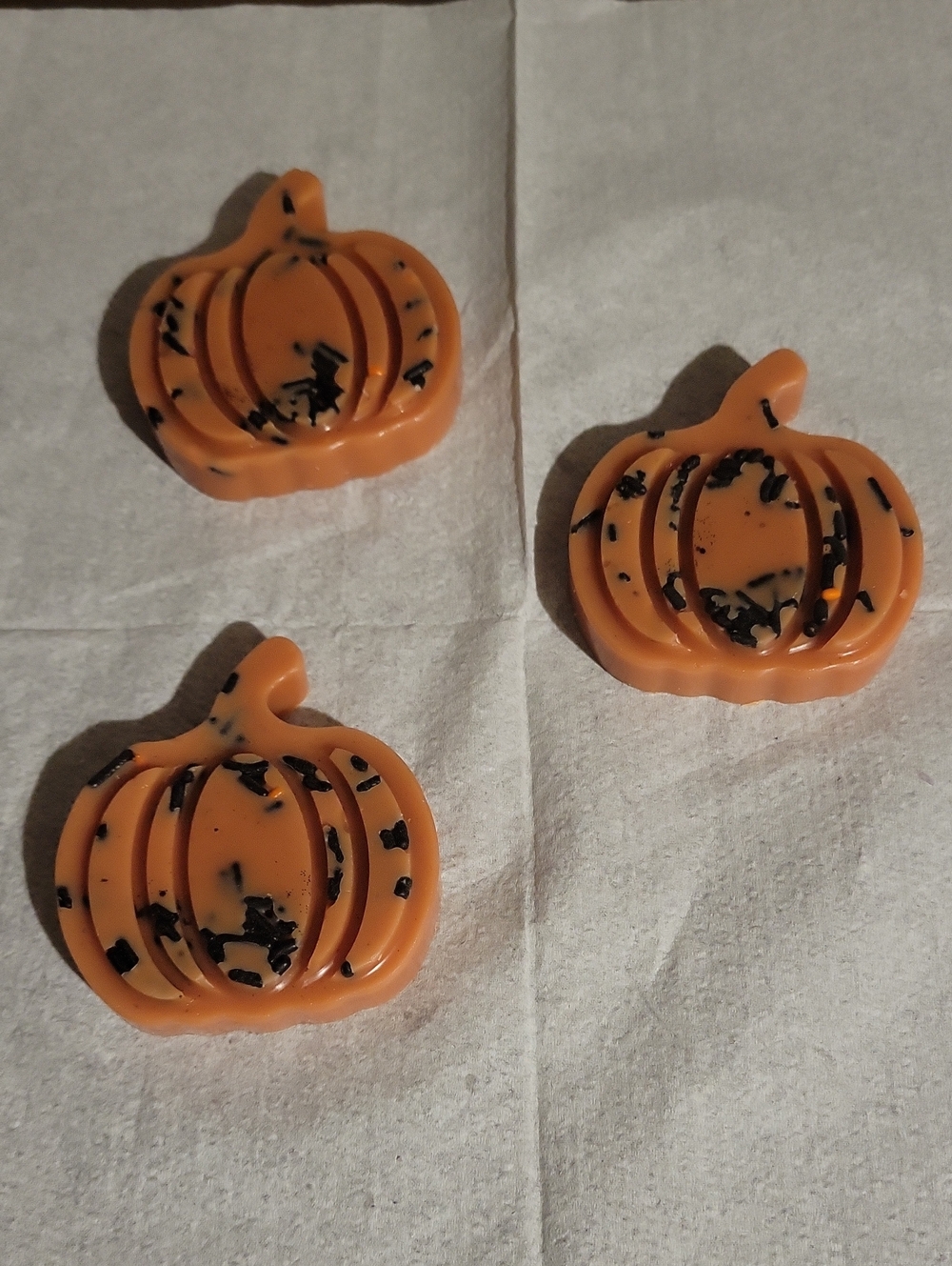 Handmade Pumpkin Wax Melts, Pack Of 3